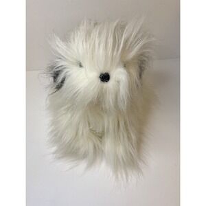 12" X'mas Sheep Dog 714 America Wego Fiesta Made in Korea Black & White See Pics